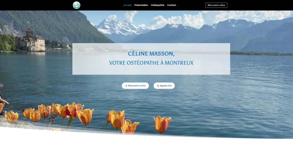 Accueil 3 Aperçu du site Harmonie Corps Cœur, massages Kobido et soins thérapeutiques