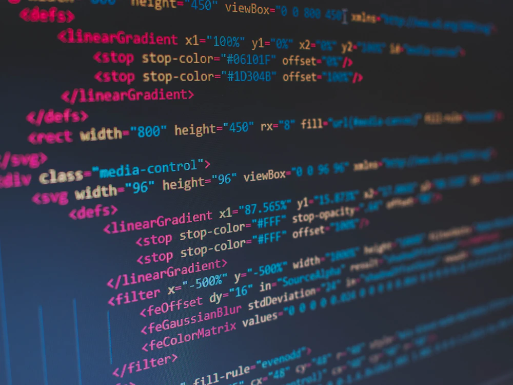 Code HTML d'un site internet en cours de construction